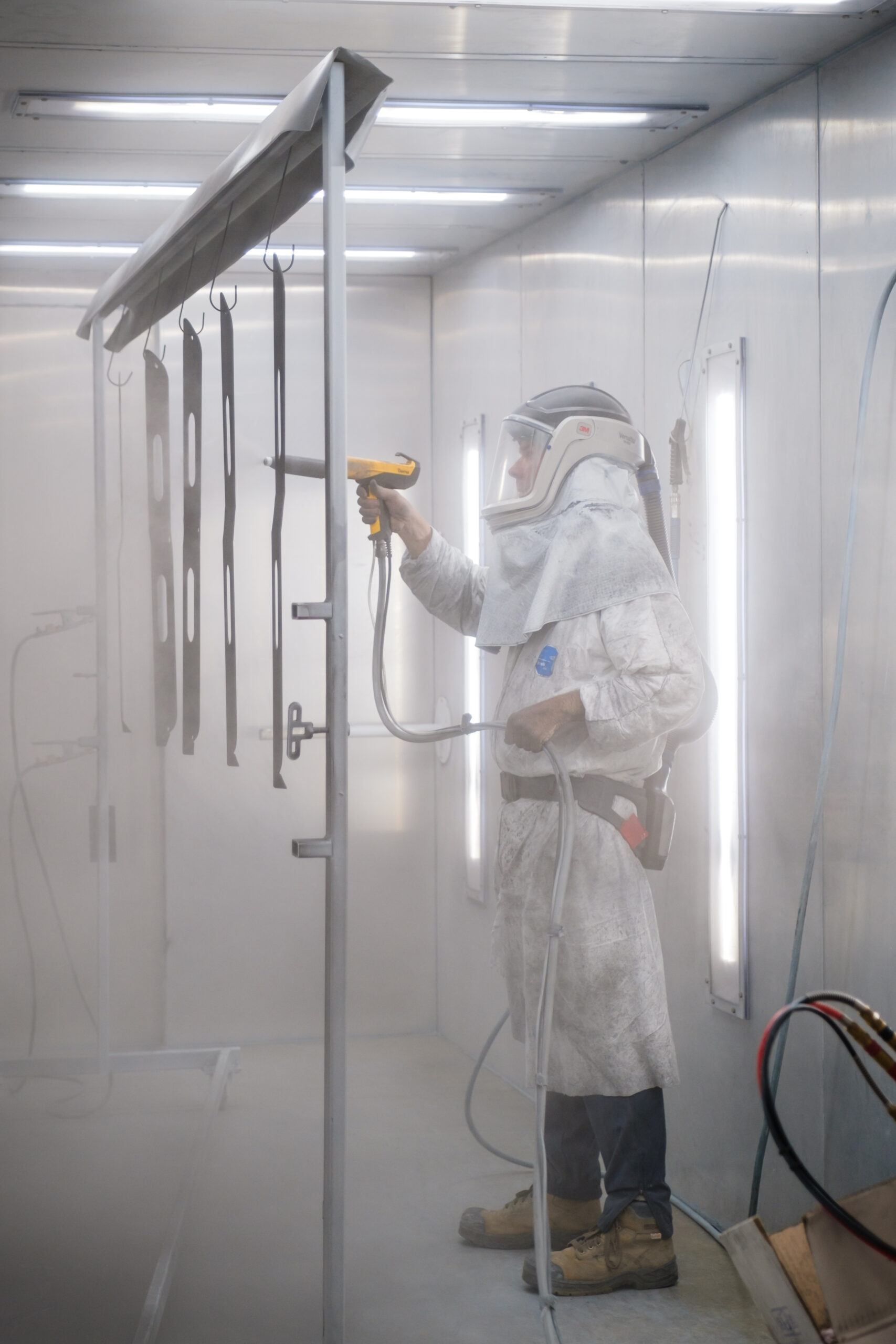 Produits Métalliques Bussières peinture électrostatique